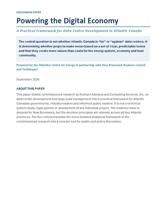 Discussion Paper: Powering the Digital Economy